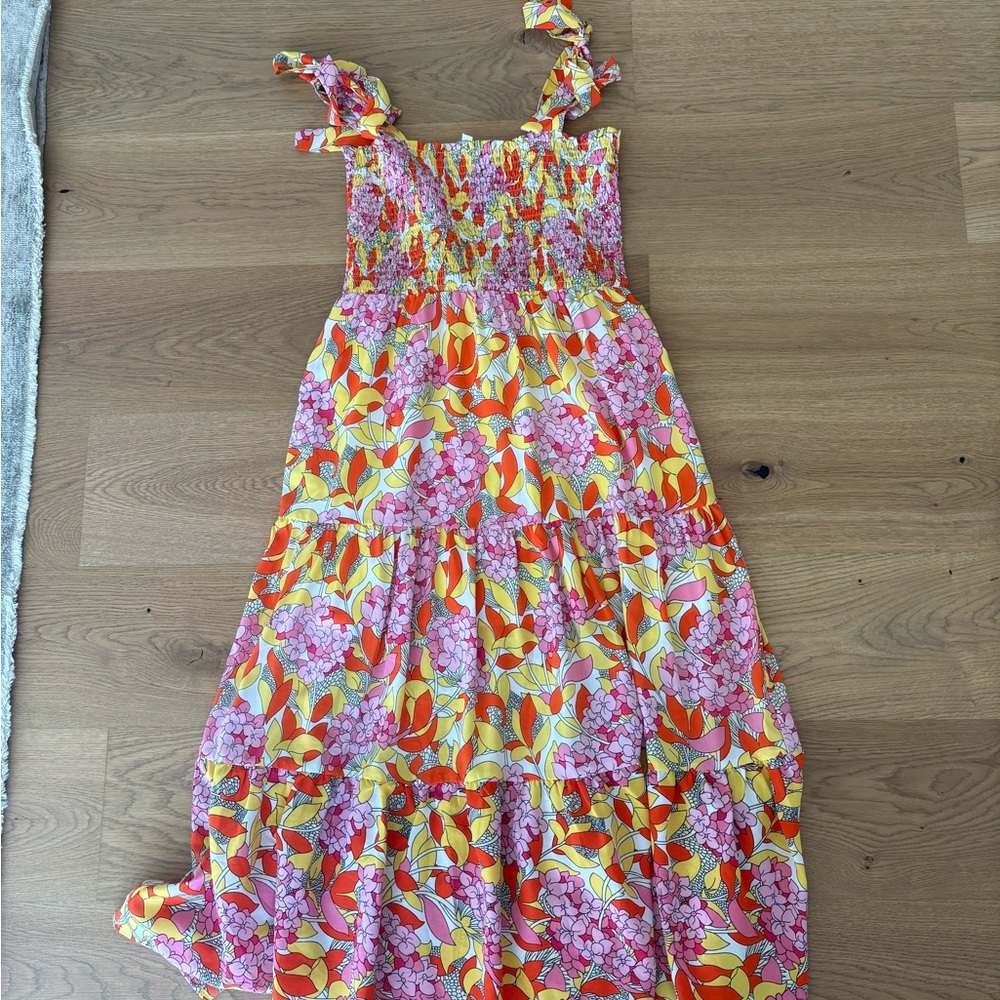THML Floral Dress - Pink and Yellow